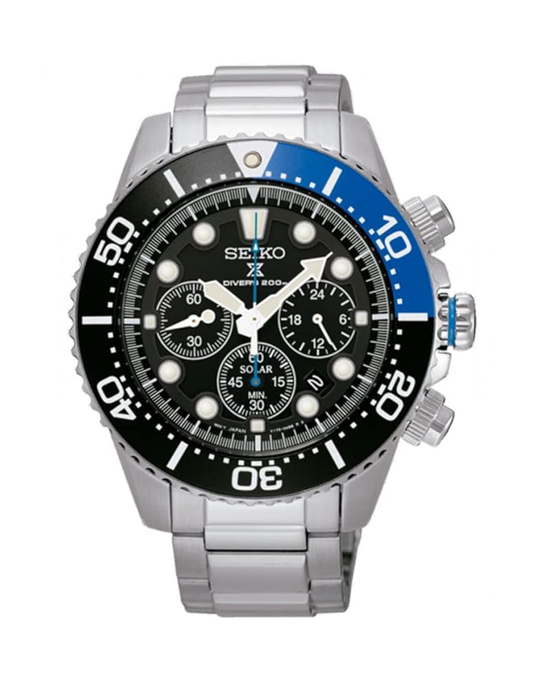 時計 Seiko solar chronograph Divers 200 SEIKO SOLAR DIVER 200 Watch Review| Ref: SNE441P1